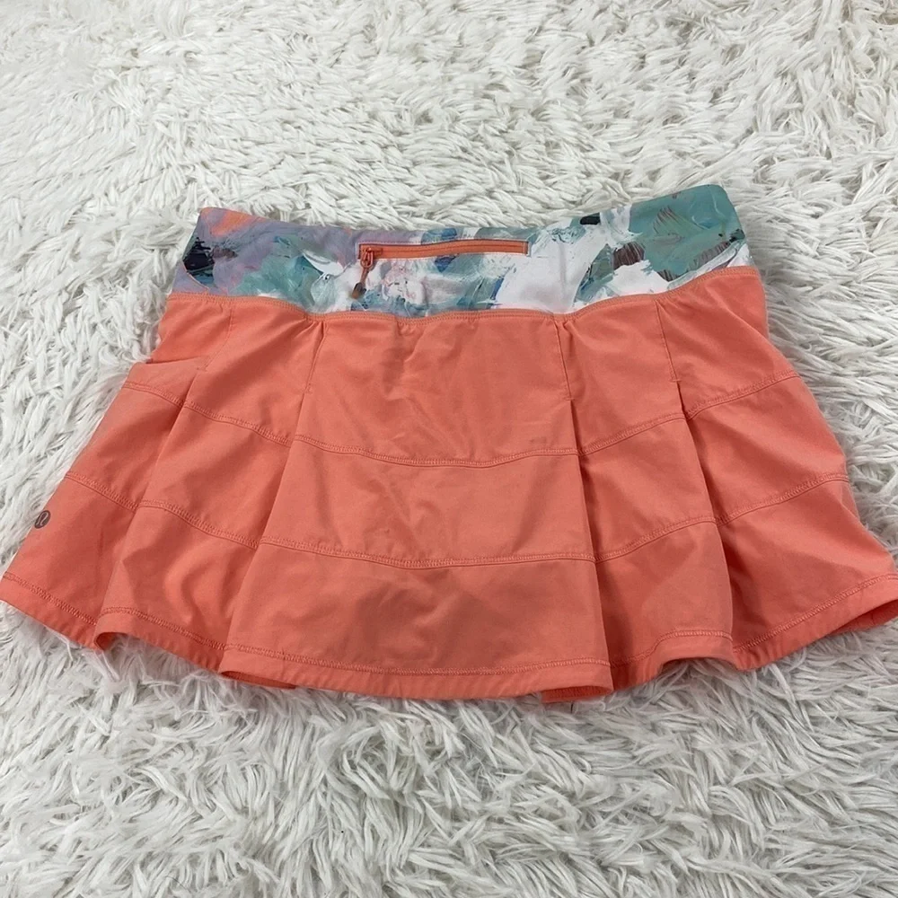 Lululemon Pace Rival Skirt II *4-way Stretch (Regular) Plum Peach / Blushed Illu